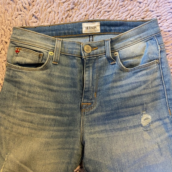 Hudson “Zoeey” Mid-rise Crop Straight Leg Jeans - Picture 4 of 12